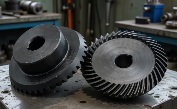 Sistemas de engranajes c&oacute;nicos helicoidales de acero inoxidable para transmisi&oacute;n de potencia de alta eficiencia